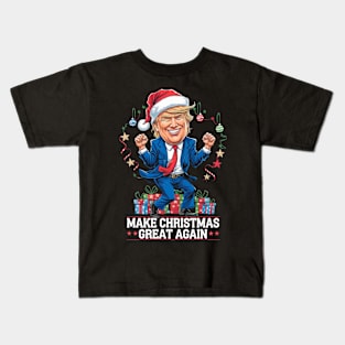 TRUMP DANCE MAKE CHRISTMAS GREAT AGAIN Kids T-Shirt